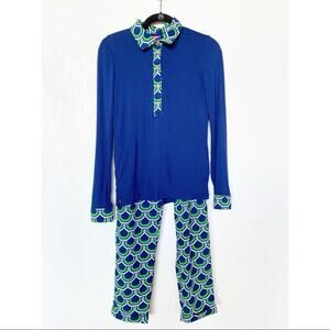 Macbeth Collection By Margaret Josephs Graphic Pant Set Size XS/S